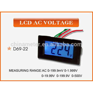 (D69-22) LCD AC TENSION compteur numérique